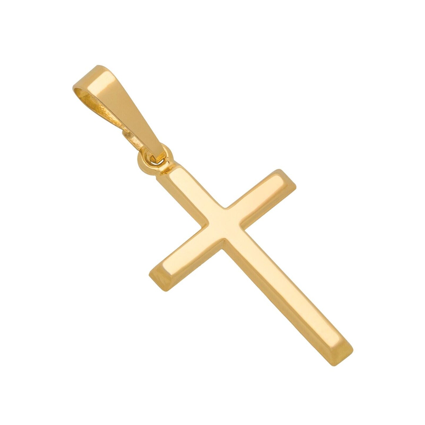 14k Gold Cross Pendant, Religious Charms for Women and Men - Multiple Designs