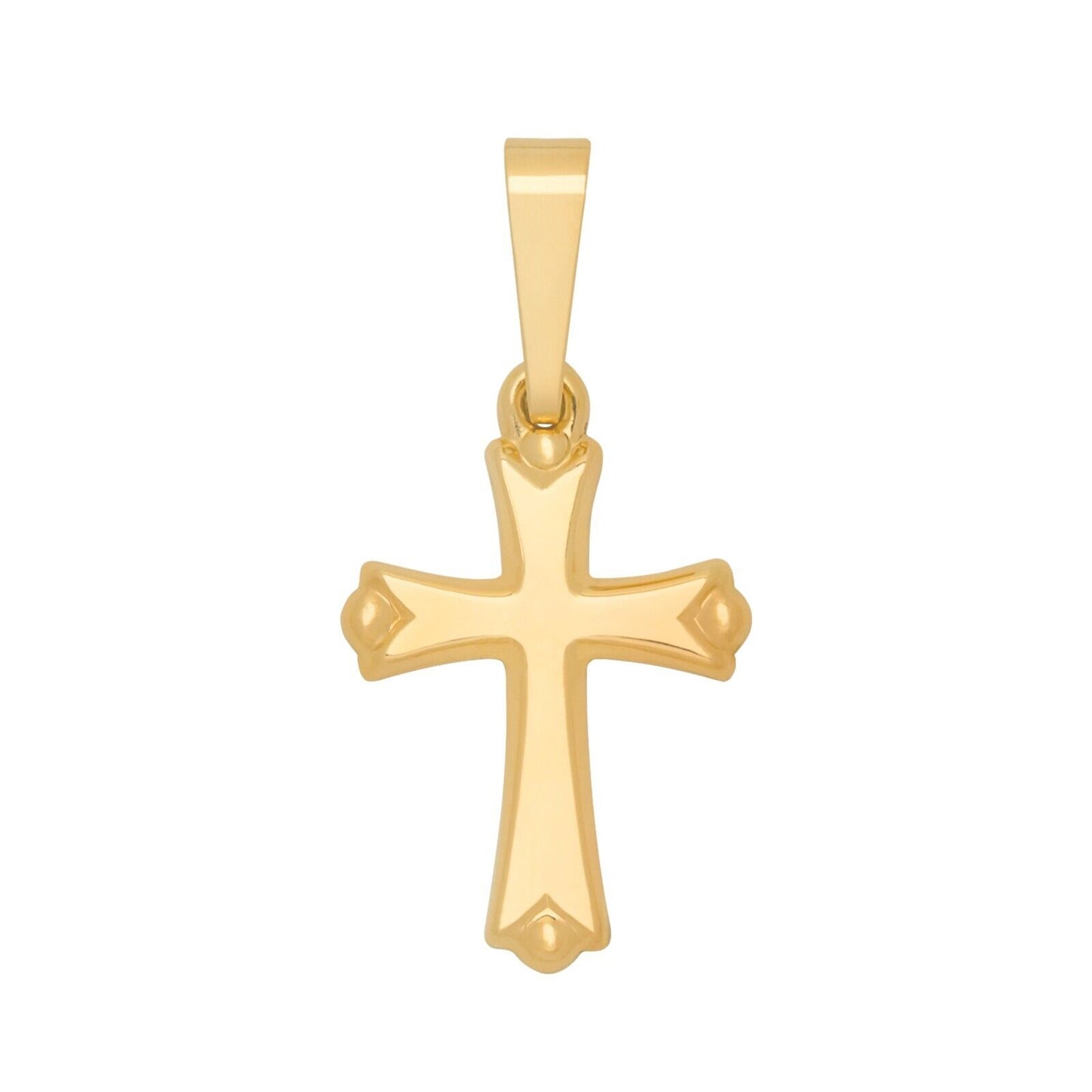 14k Gold Cross Pendant, Religious Charms for Women and Men - Multiple Designs