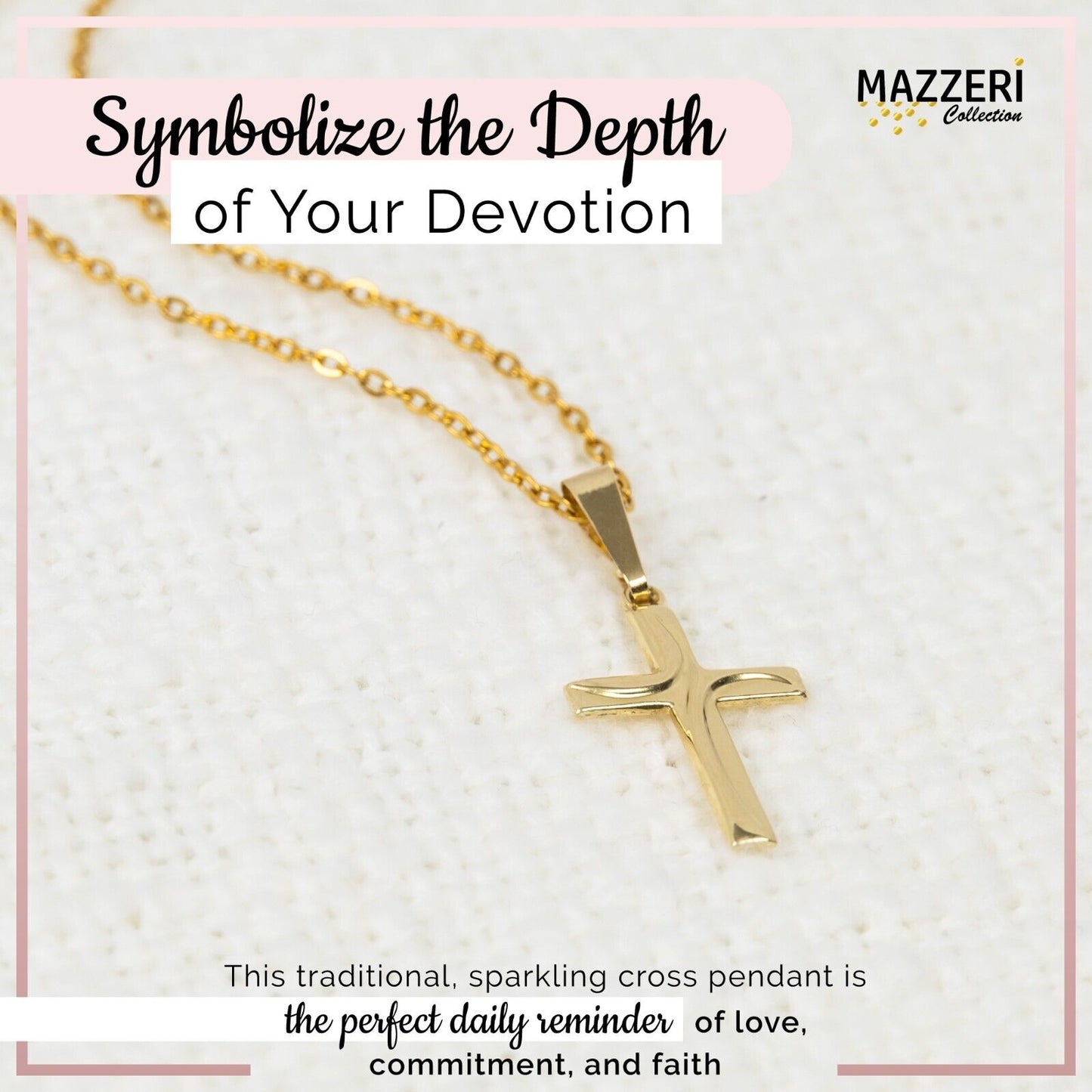 14k Gold Cross Pendant, Religious Charms for Women and Men - Multiple Designs