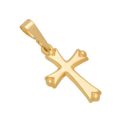 14k Gold Cross Pendant, Religious Charms for Women and Men - Multiple Designs