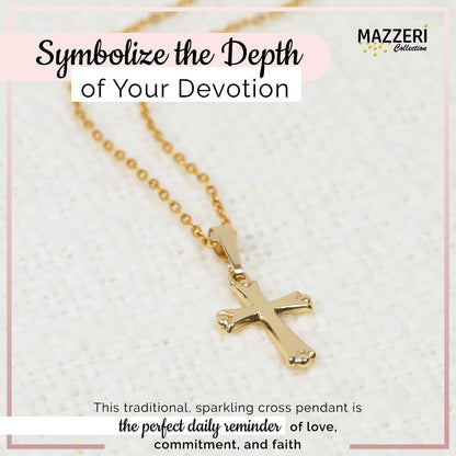 14k Gold Cross Pendant, Religious Charms for Women and Men - Multiple Designs