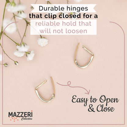 14K Gold Classic Huggie Hoop Earrings