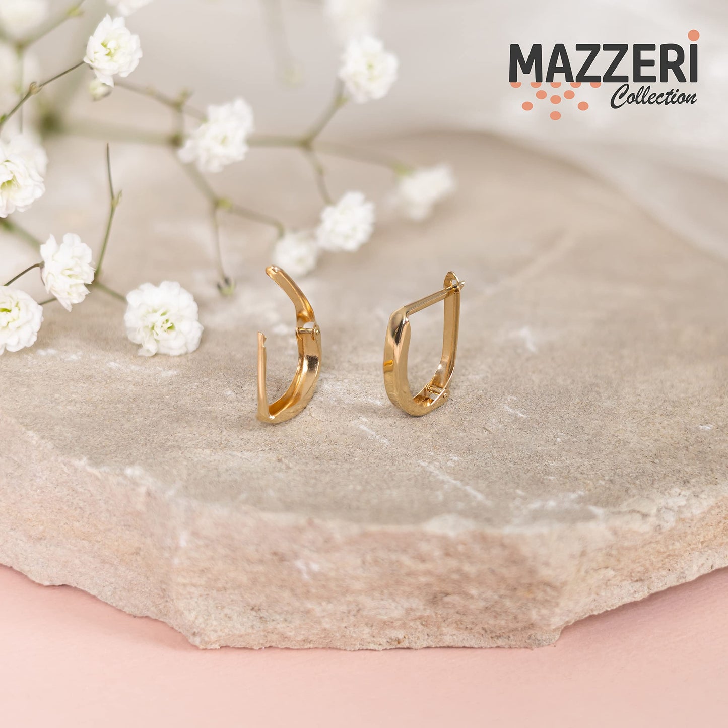 14K Gold Classic Huggie Hoop Earrings