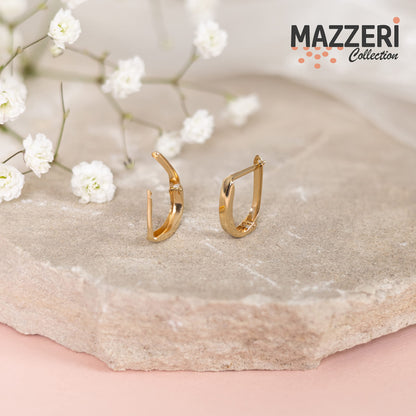 14K Gold Classic Huggie Hoop Earrings