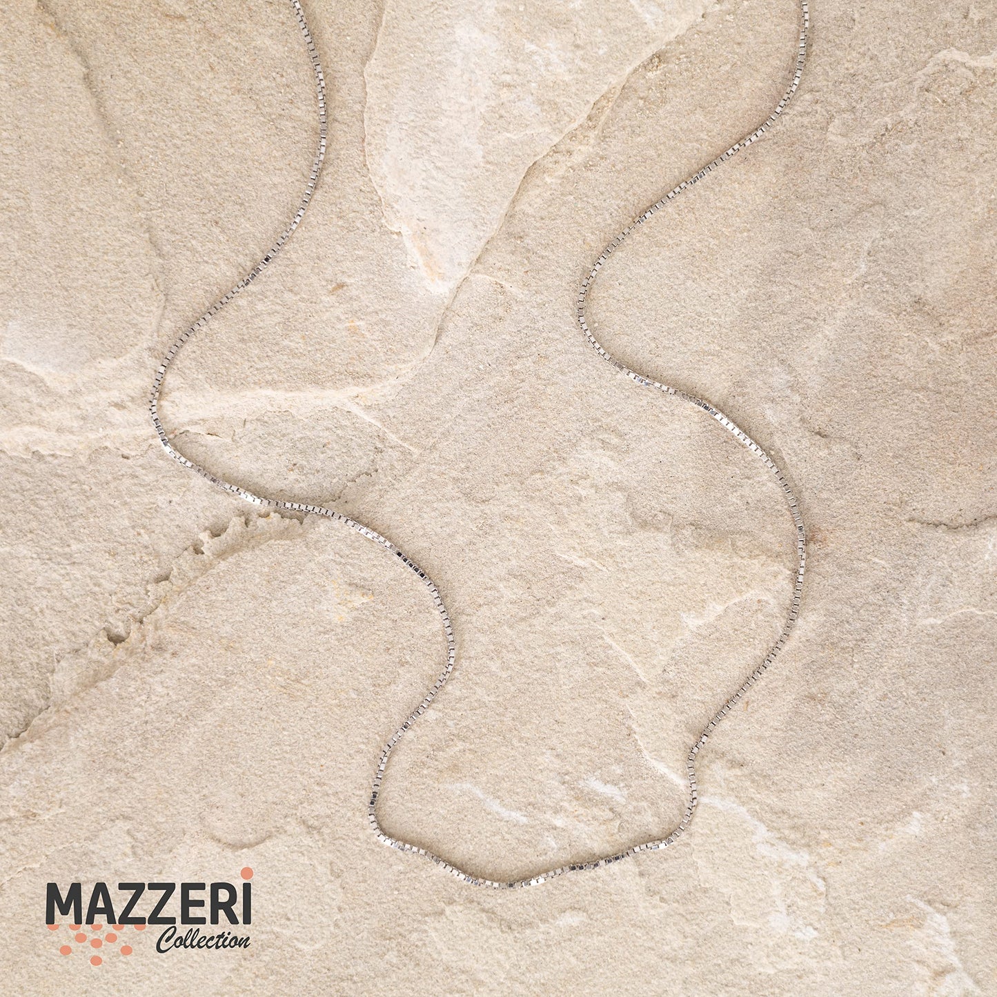 MAZZERI Rhodium Plated 925 Sterling Silver 1mm & 1.6mm Italian Box Chain Necklace 16" - 24"